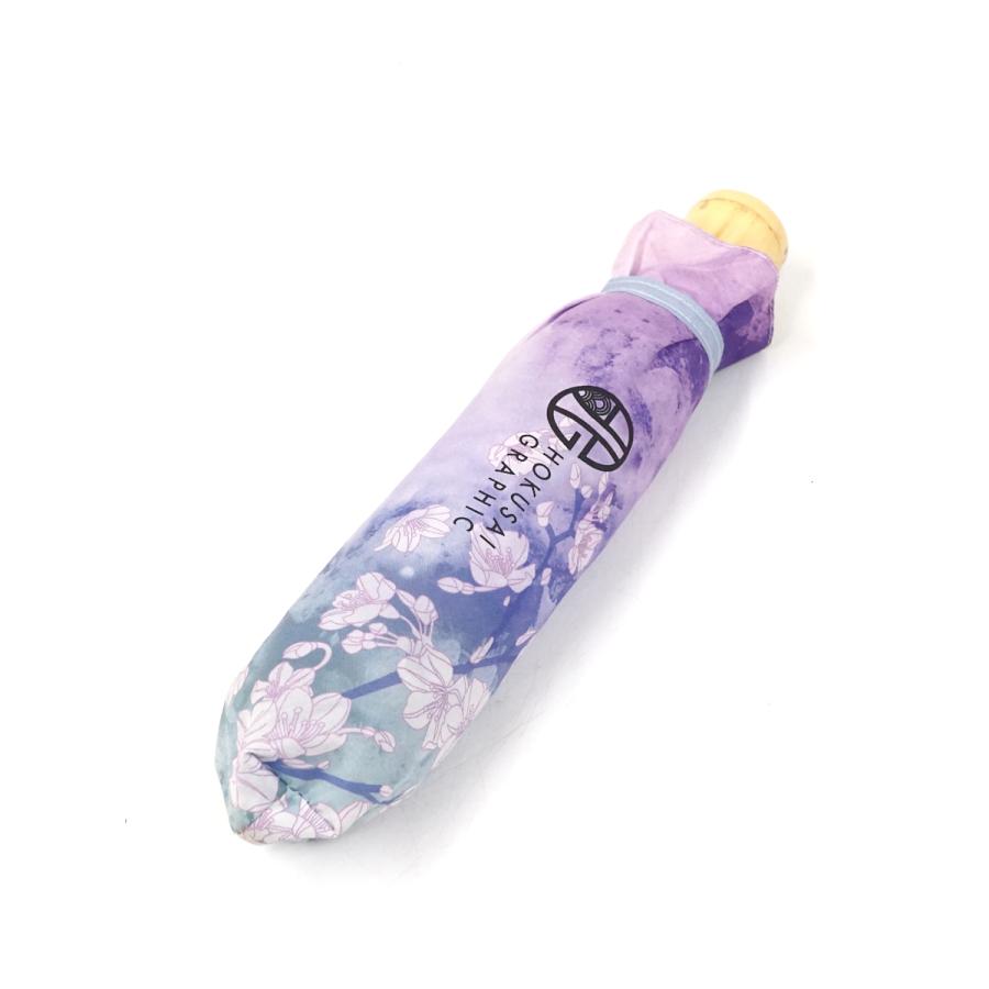 薄桜鬼 真改 折りたたみ日傘 HOKUSAIGRAPHIC USED美品 天然竹三折畳傘