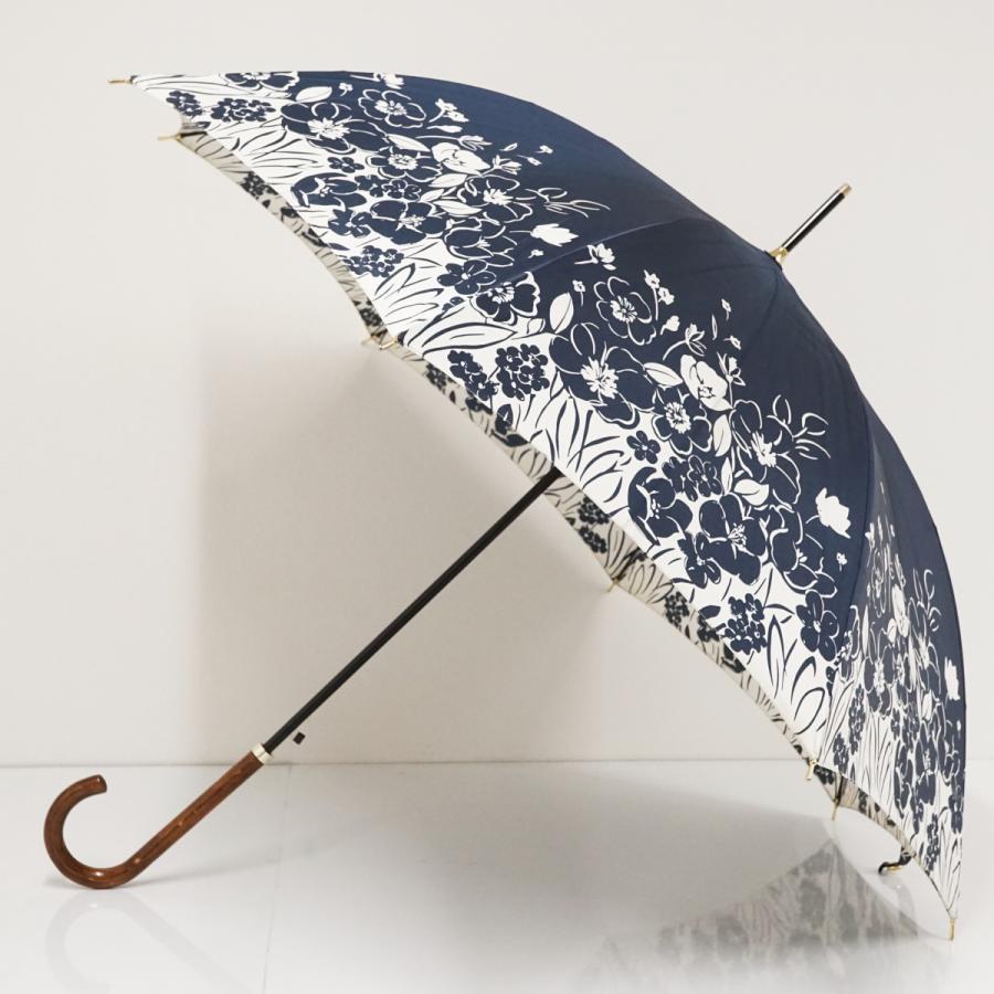 耐風傘 Aquascutum アクアスキュータム USED美品 フラワープリント 花