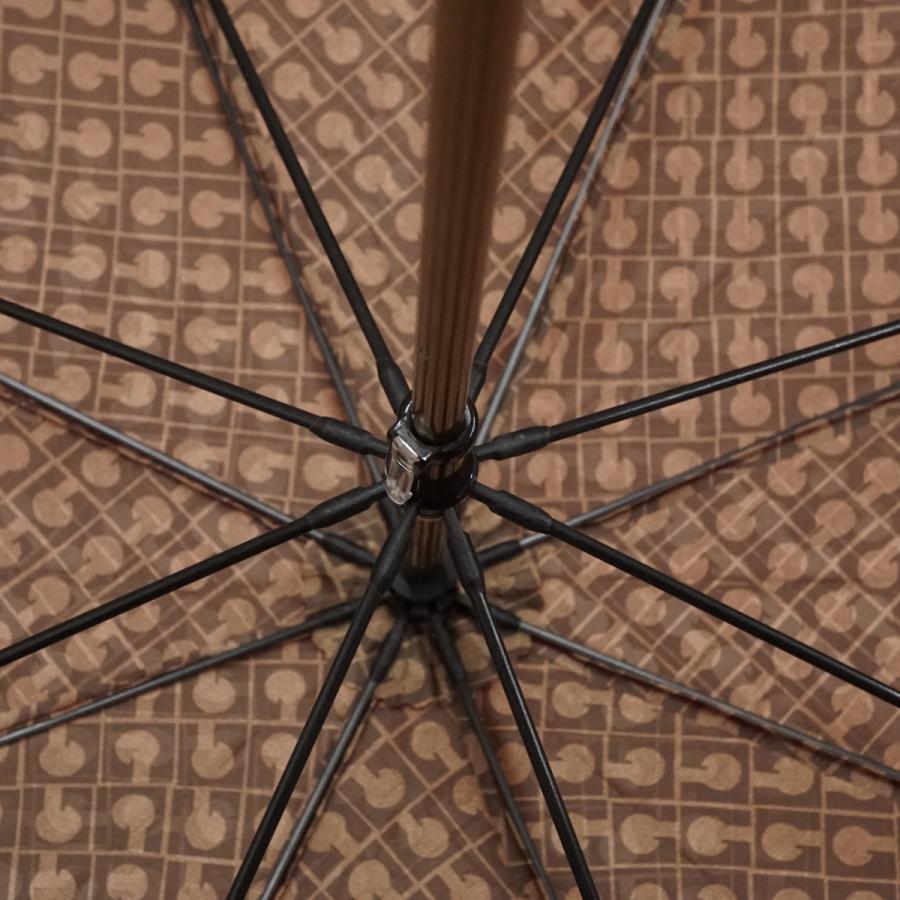 傘 GHERARDINI ゲラルディーニ USED美品 モノグラム ロゴ レッド