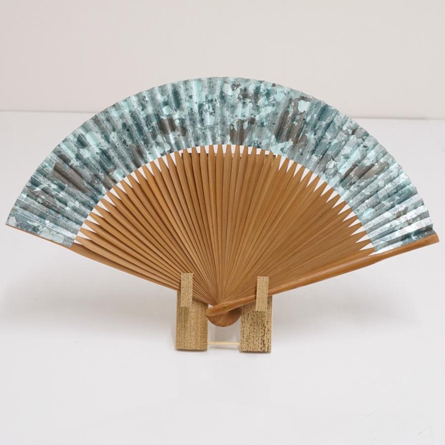 新品未使用】宮脇賣扇庵 × 米原康人 扇子 箔彩 hakuiro 焼き煤骨 布