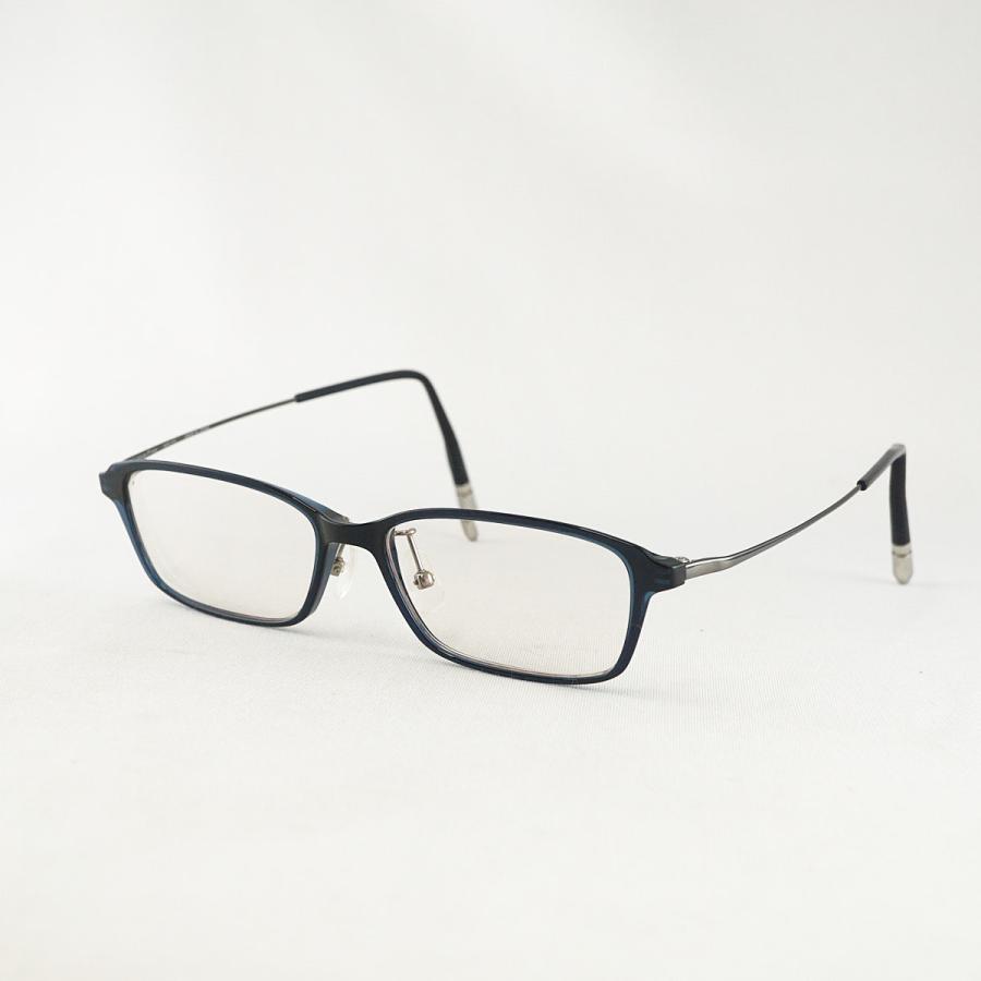 眼鏡 眼鏡市場 nose free NOF-210 USED美品 メガネのみ ネイビー 鼻