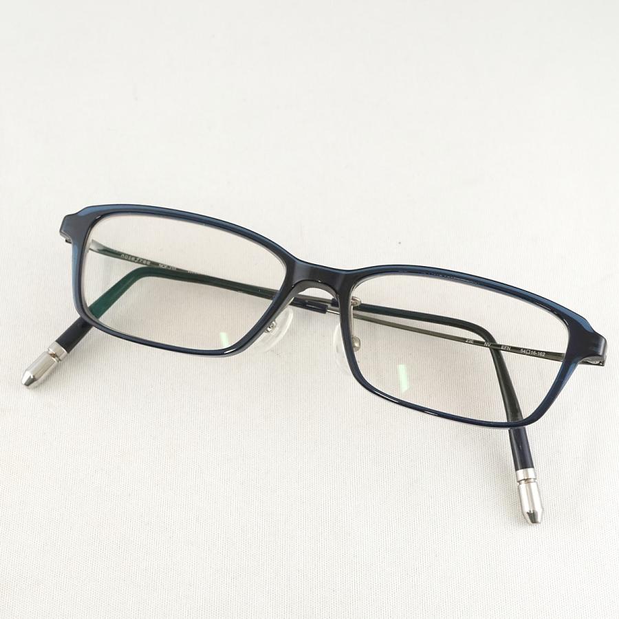 眼鏡 眼鏡市場 nose free NOF-210 USED美品 メガネのみ ネイビー 鼻