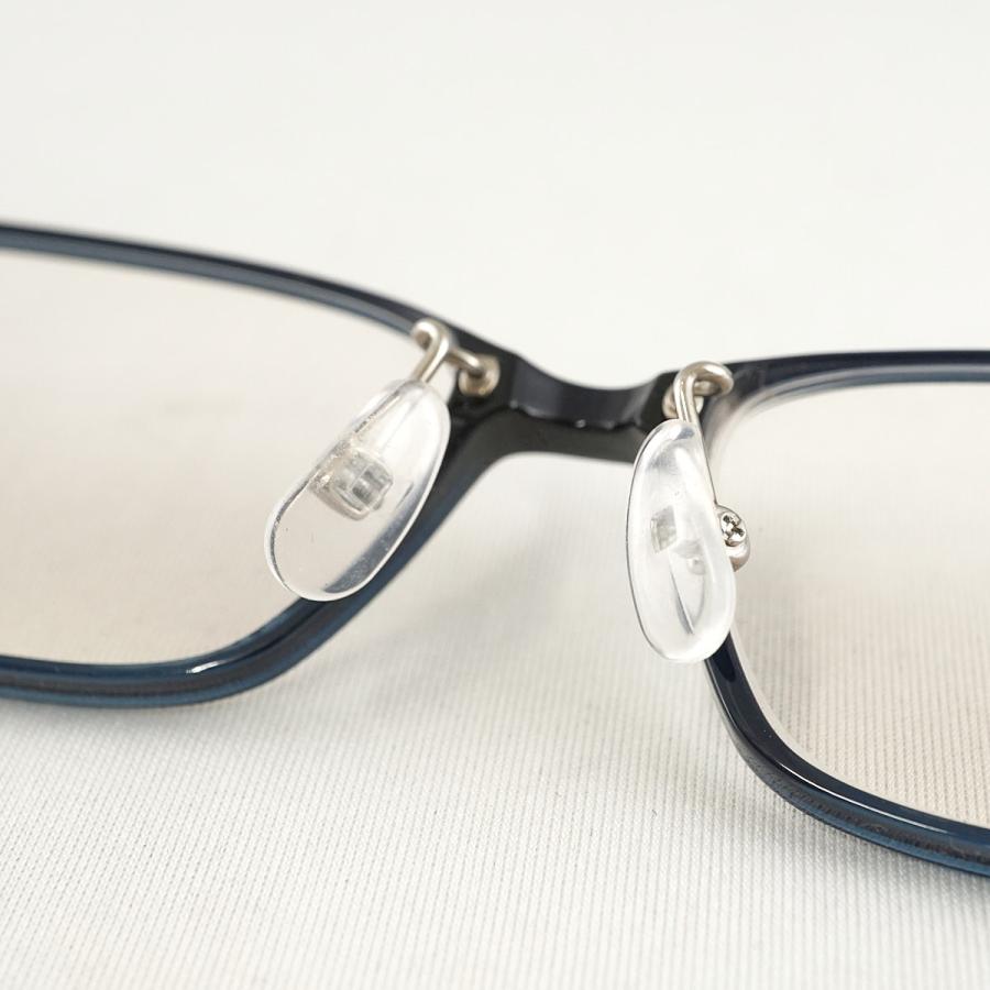 眼鏡 眼鏡市場 nose free NOF-210 USED美品 メガネのみ ネイビー 鼻