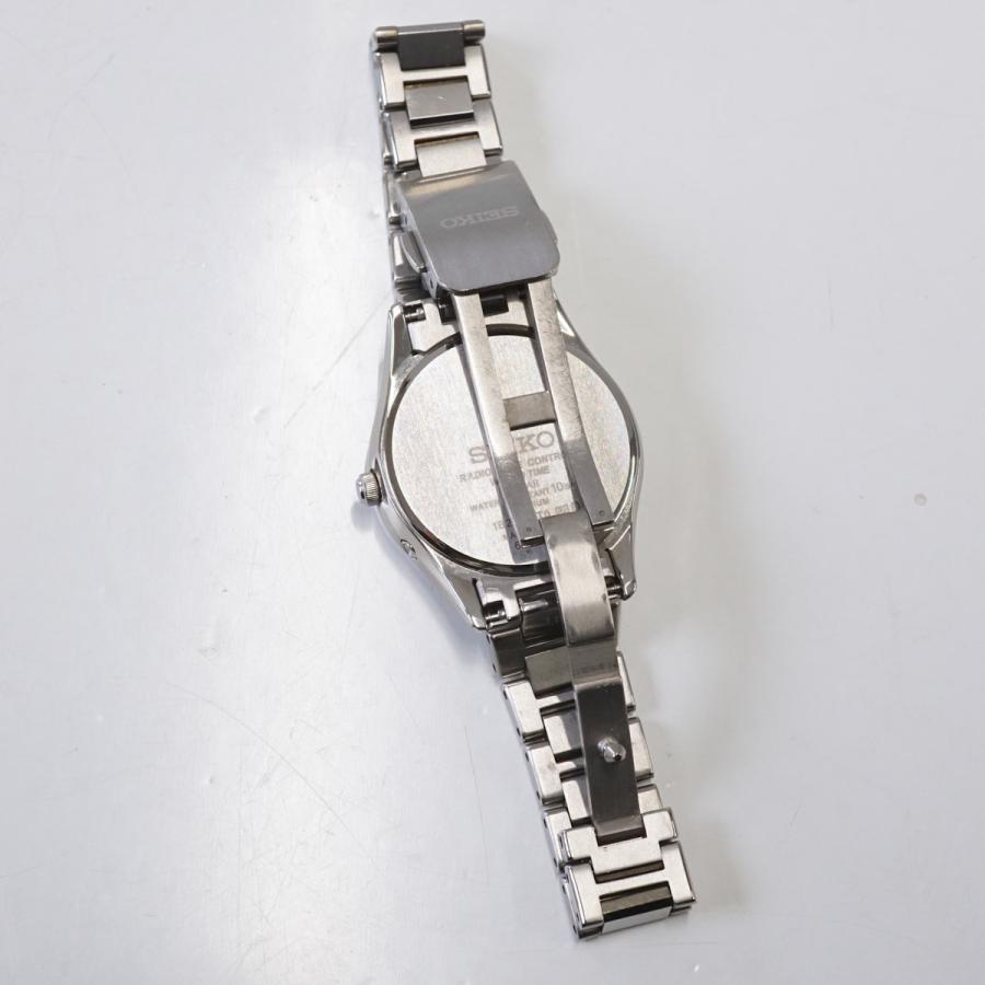 美品　SEIKO　セイコー　エクセリーヌ　ホワイト　レザー　クォーツ　腕時計 SEIKO セイコー レディース 腕時計 エクセリーヌ レザーベルト