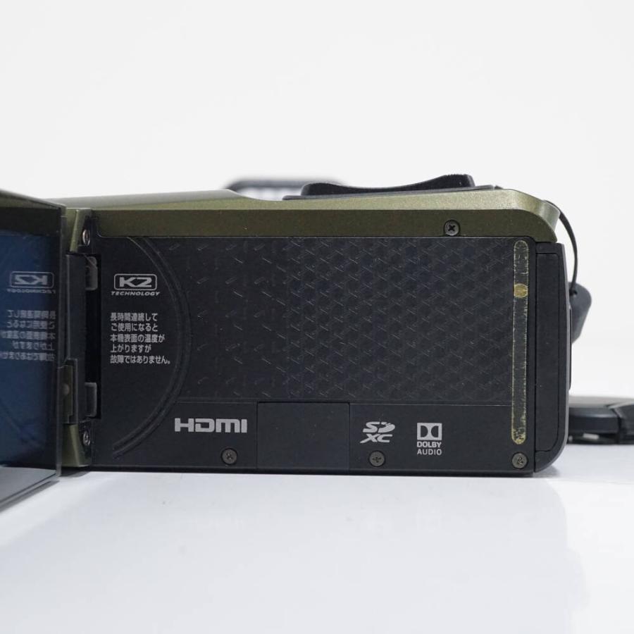 Everio R JVC GZ-R470-G ビデオカメラ USED美品 カーキ フルHD 防水