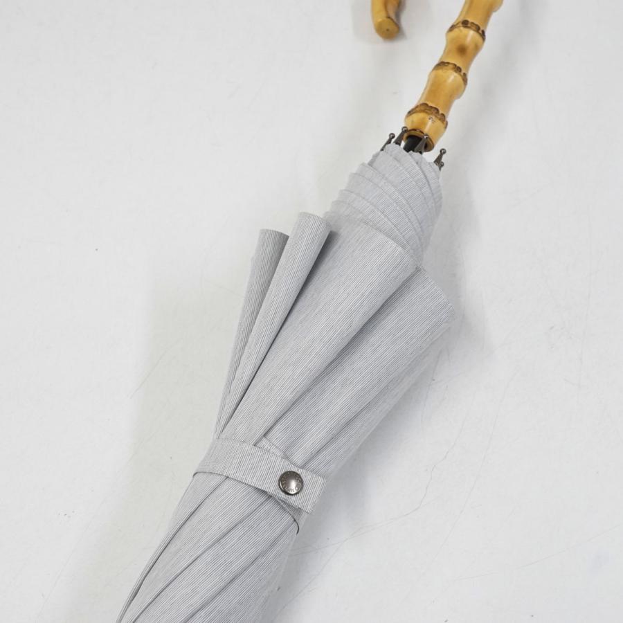 サンバリア100 完全遮光 日傘 USED美品 Mサイズ moku グレー 寒竹手元