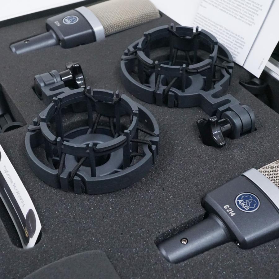 AKG アーカーゲー C214 STEREO SET USED美品 コンデンサーマイク