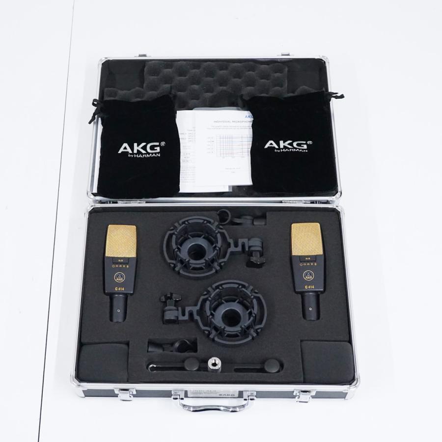 AKG アーカーゲー C414 XLII STEREO SET USED美品 コンデンサーマイク 