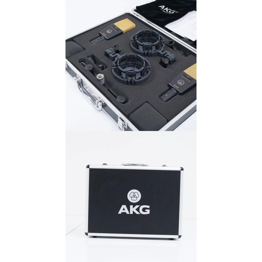 AKG アーカーゲー C414 XLII STEREO SET USED美品 コンデンサーマイク