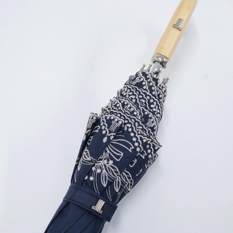 新品　ランバンコレクション　雨傘 晴雨兼用日傘 LANVIN COLLECTION ランバンコレクション USED美品 刺繍