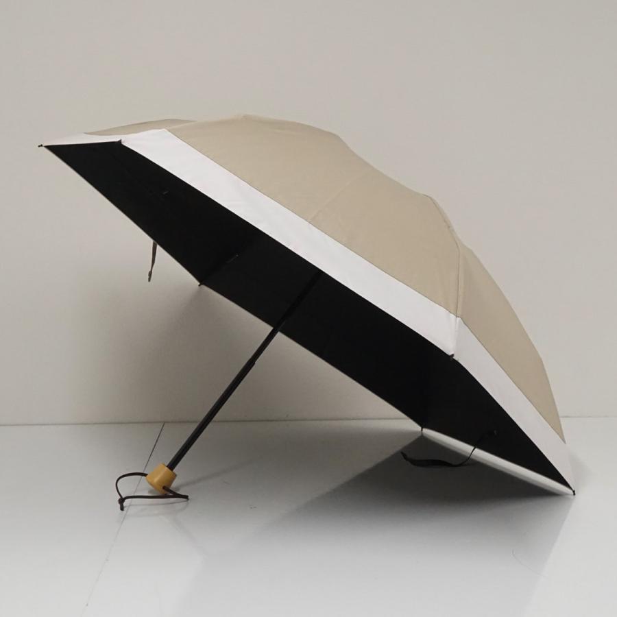 サンバリア 完全遮光折日傘 USED美品 ベージュ 折りたたみ 晴雨兼用 サンバリア100 完全遮光折日傘 USED美品 3段折 コンビ ベージュ