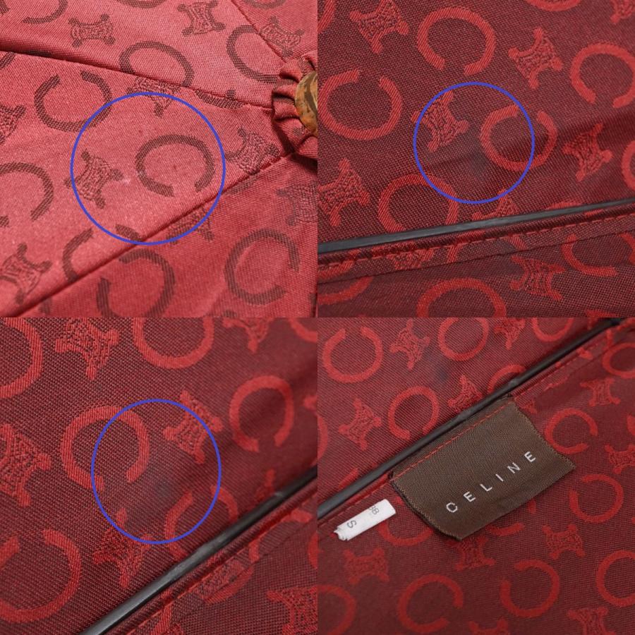 傘 CELINE セリーヌ USED美品 絶版 C&マカダム ワインレッド 高級