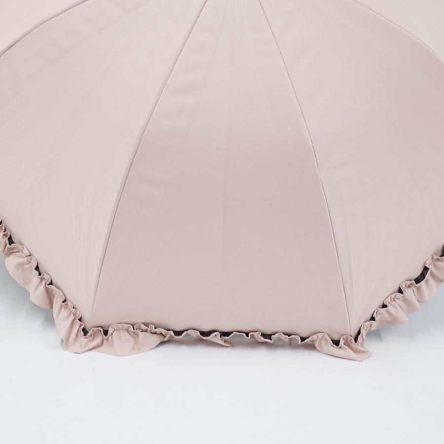 ロサブラン 完全遮光日傘 芦屋ロサブラン USED美品 ミドル フリル