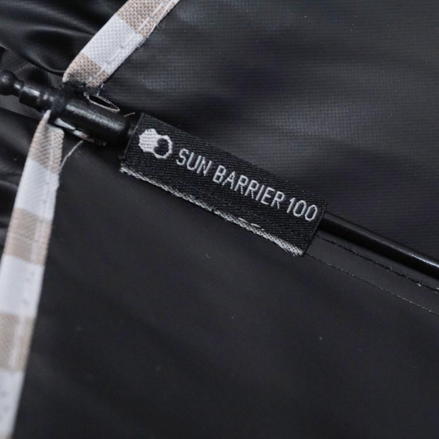 折りたたみ日傘 サンバリア100 完全遮光折日傘 USED美品 2段 フリル