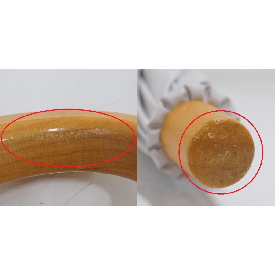 サンバリア100 完全遮光折日傘 USED品 2段折 コンビ ホワイト ベージュ