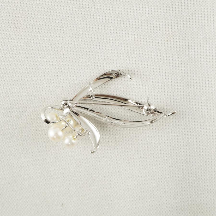 MIKIMOTO（ミキモト） ブローチ USED美品 パール シルバー X7150