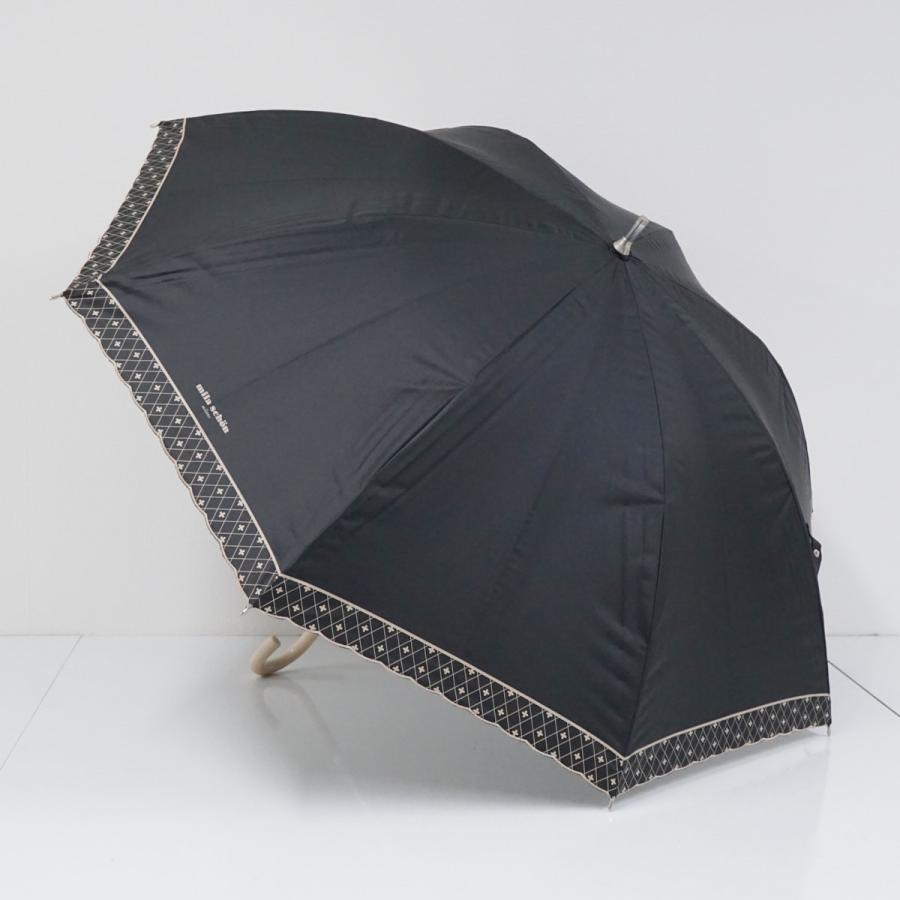晴雨兼用日傘 mila schon ミラショーン USED美品 遮光 遮熱 ブラック