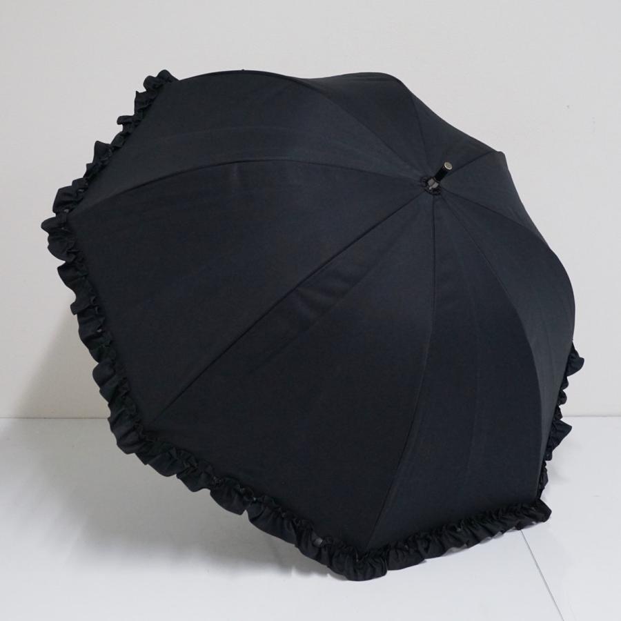 芦屋ロサブラン USED品 ショート フリル 完全遮光 日傘 遮光 遮熱 UV ロサブラン 日傘 完全遮光 長傘 フリル uv 晴雨兼用 1級遮光 遮