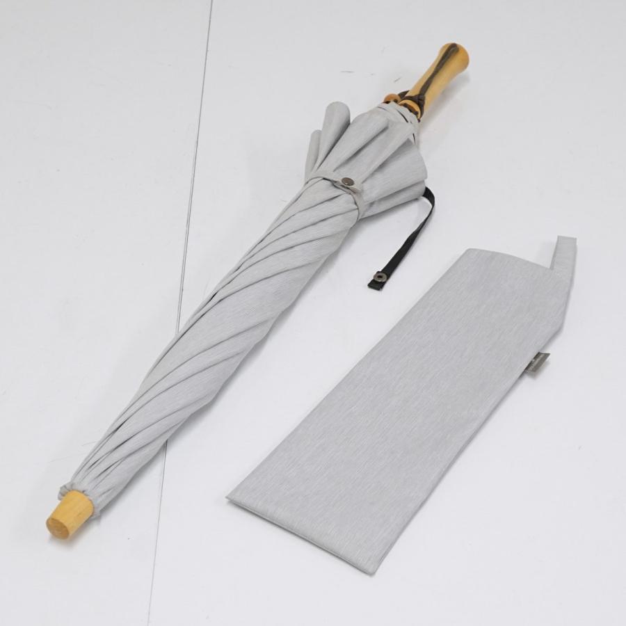 完全遮光折日傘 サンバリア100 USED品 2段 moku グレー 折りたたみ傘