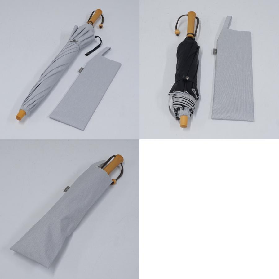完全遮光折日傘 サンバリア100 USED美品 2段 moku グレー 折りたたみ傘