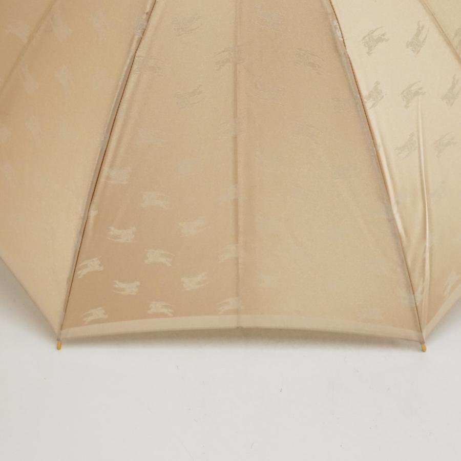 新品〉日傘　バーバリー　BURBERRY UV BURBERRY（バーバリー） 日傘 USED品 ホースマーク ロゴ UV 木製手元
