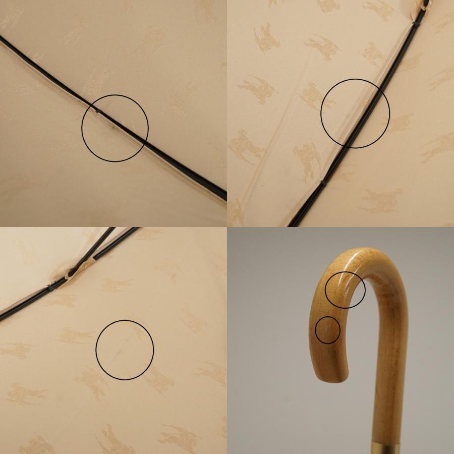 BURBERRY（バーバリー） 日傘 USED品 ホースマーク ロゴ UV 木製手元