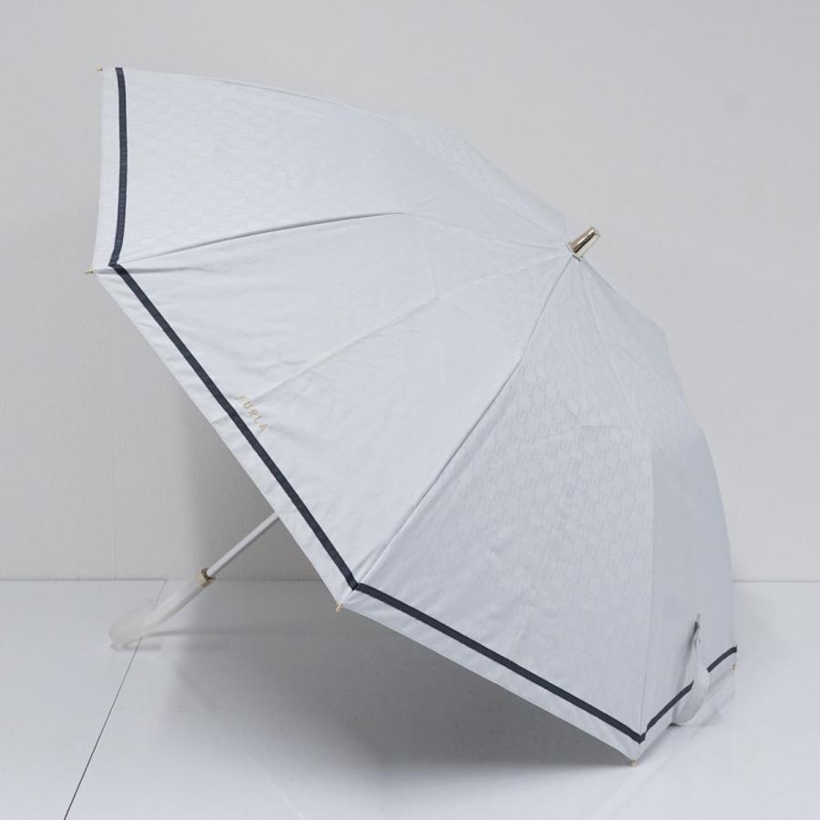 FURLA 折りたたみ日傘 フルラ USED美品 晴雨兼用 モノグラム