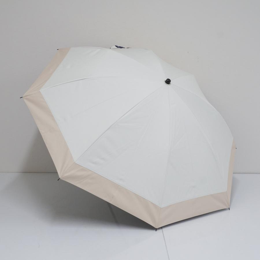 芦屋ロサブラン 完全遮光折日傘 USED美品 2段 コンビ 60cm 折りたたみ ROSE BLANC - 芦屋ロサブラン 完全遮光 折りたたみ日傘 USED美品