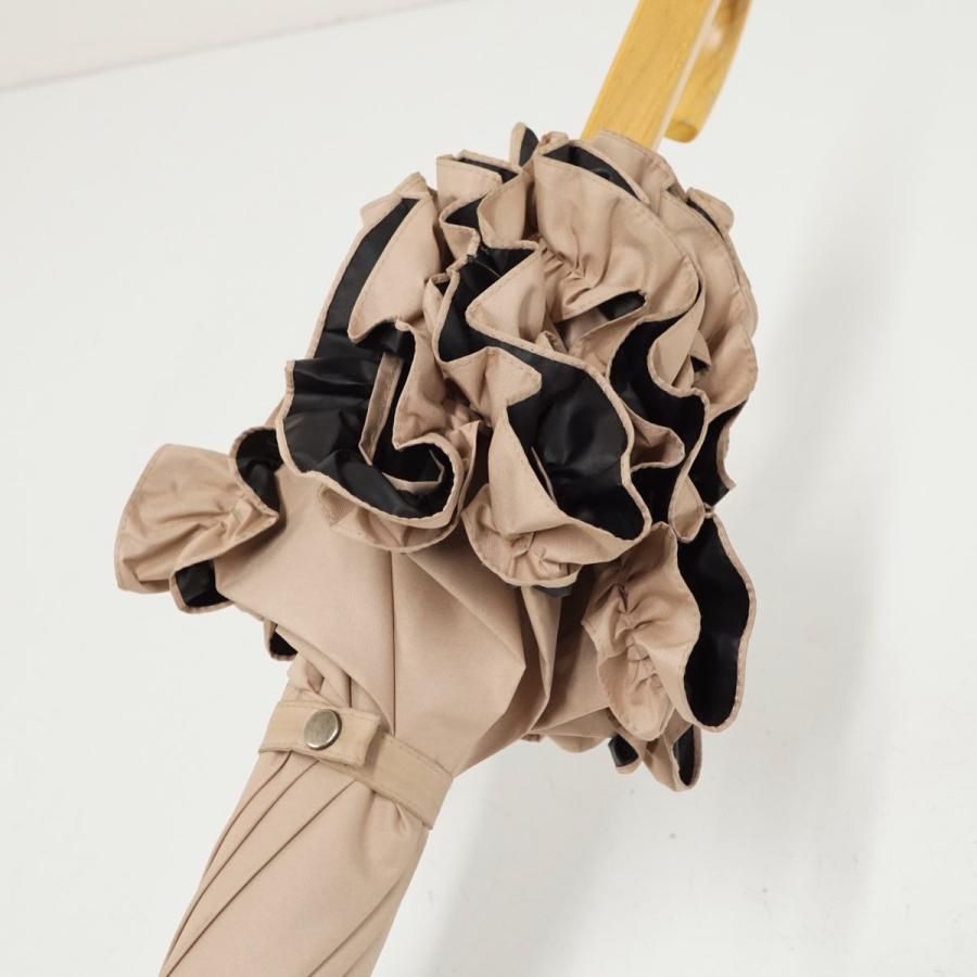 サンバリア100 完全遮光日傘 USED品 ピンク フリル Sサイズ UVカット