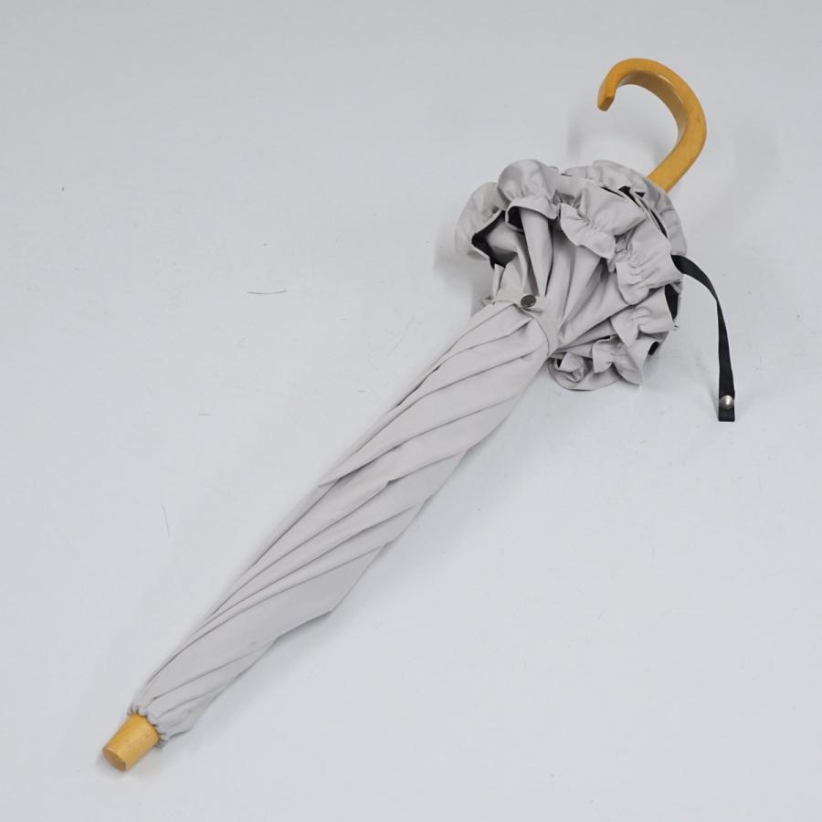 サンバリア100 折りたたみ日傘 ２段折 フリル 新品未使用 2段折 フリル / | 完全遮光日傘｜サンバリア100