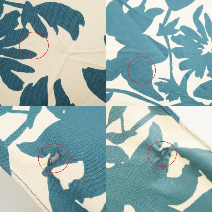 Sybilla（シビラ） 折りたたみ傘 USED美品 フラワー 花柄 草花 ブルー 