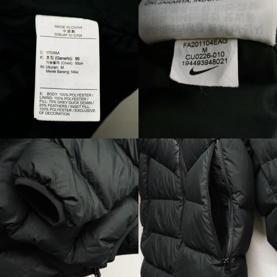 NIKE（ナイキ） ダウンジャケットパーカー USED品 メンズ ブラック M