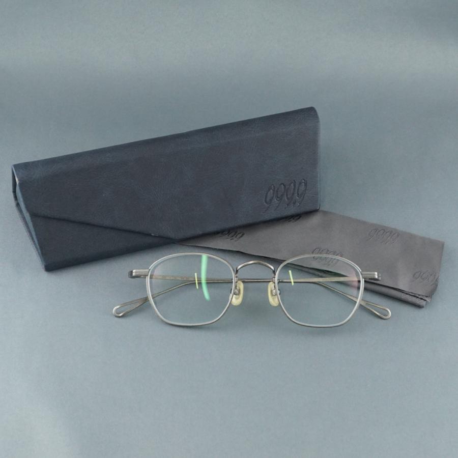 999.9 フォーナインズ FN-1146 眼鏡 USED美品 ウェリントン ユニ