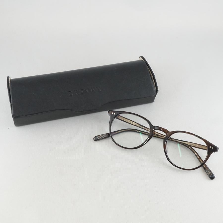 眼鏡 EYEVAN アイヴァン LOEWY 47 OLB USED美品 ブラウン ユニセックス 