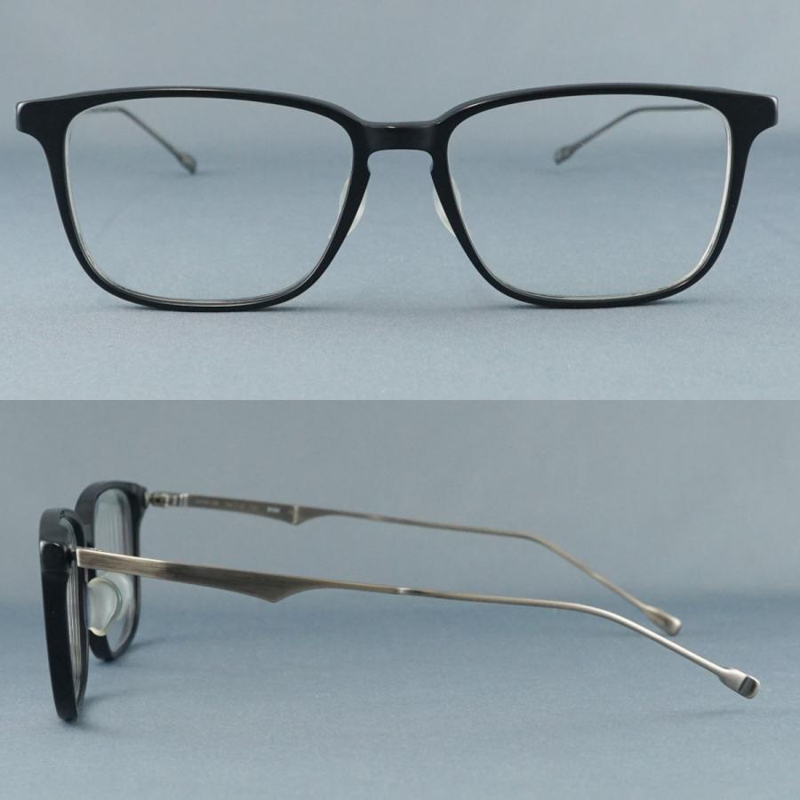 999.9（フォーナインズ） 眼鏡 USED美品 APM-09 col.9104 ブラック