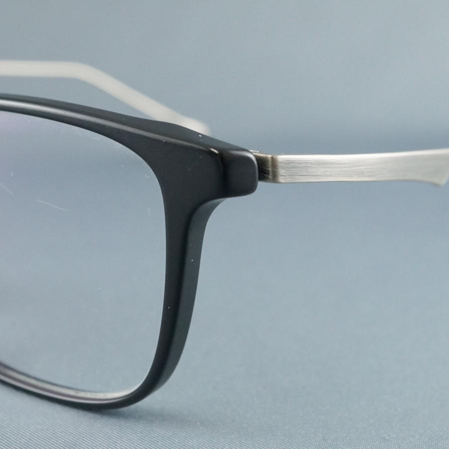 999.9（フォーナインズ） 眼鏡 USED美品 APM-09 col.9104 ブラック