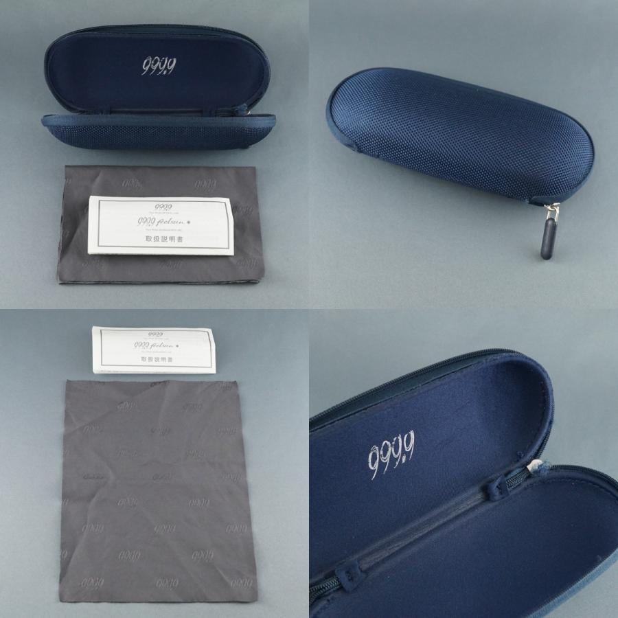 999.9 フォーナインズ 眼鏡 USED美品 TW-31T col.12 ガンメタリック ダークグレーマット チタン 中古 ケース付き X8749_8
