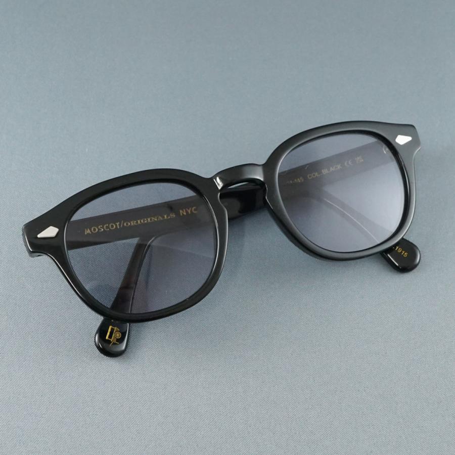 眼鏡 MOSCOT LEMTOSH USED品 度無しレンズ 49サイズ ウェリントン モスコット レムトッシュ ブラック アイウェア 中古 X8763 MOSCOT（モスコット） 眼鏡 MOSCOT LEMTOSH USED品 度無しレンズ 49
