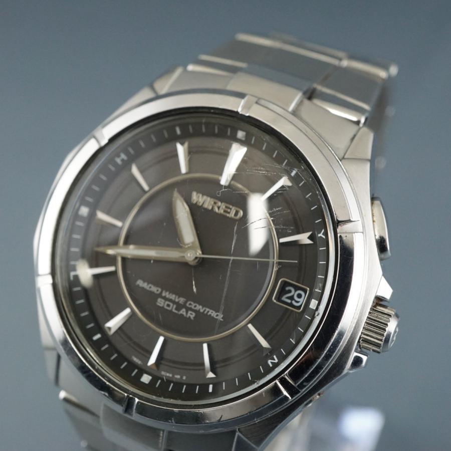 SEIKO WIRED メンズ 腕時計 USED品 7B22-0BM0 ソーラー セイコー