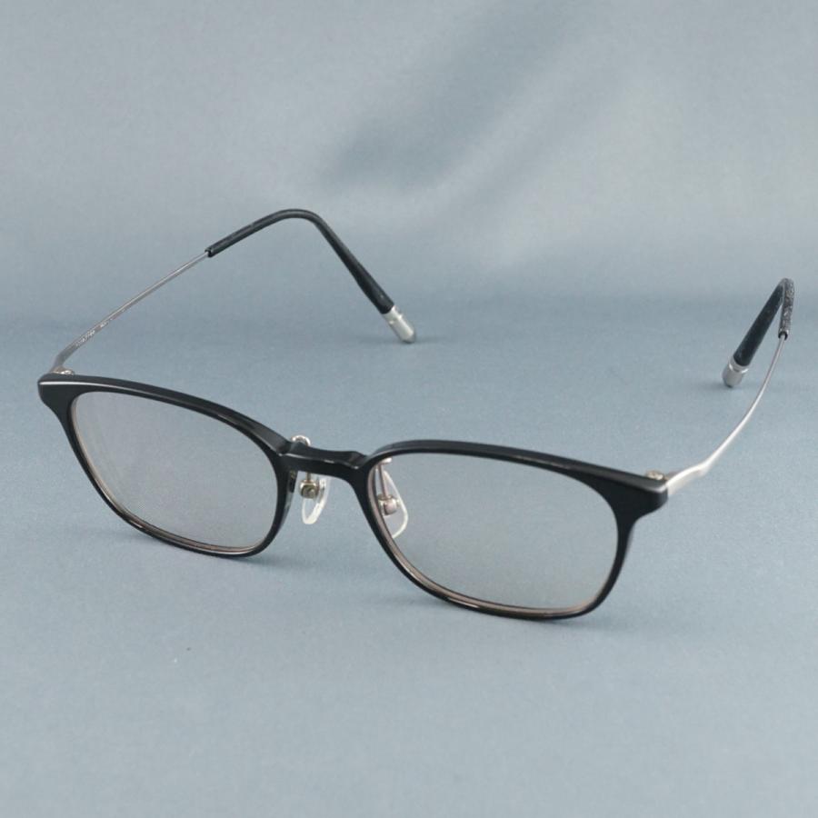 眼鏡 眼鏡市場 nose free NOF-202 USED品 ブラック ウェリントン