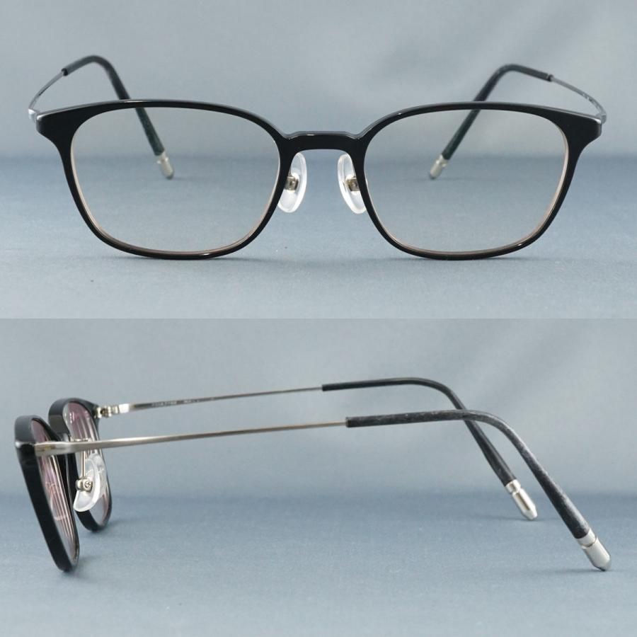 眼鏡 眼鏡市場 nose free NOF-202 USED品 ブラック ウェリントン