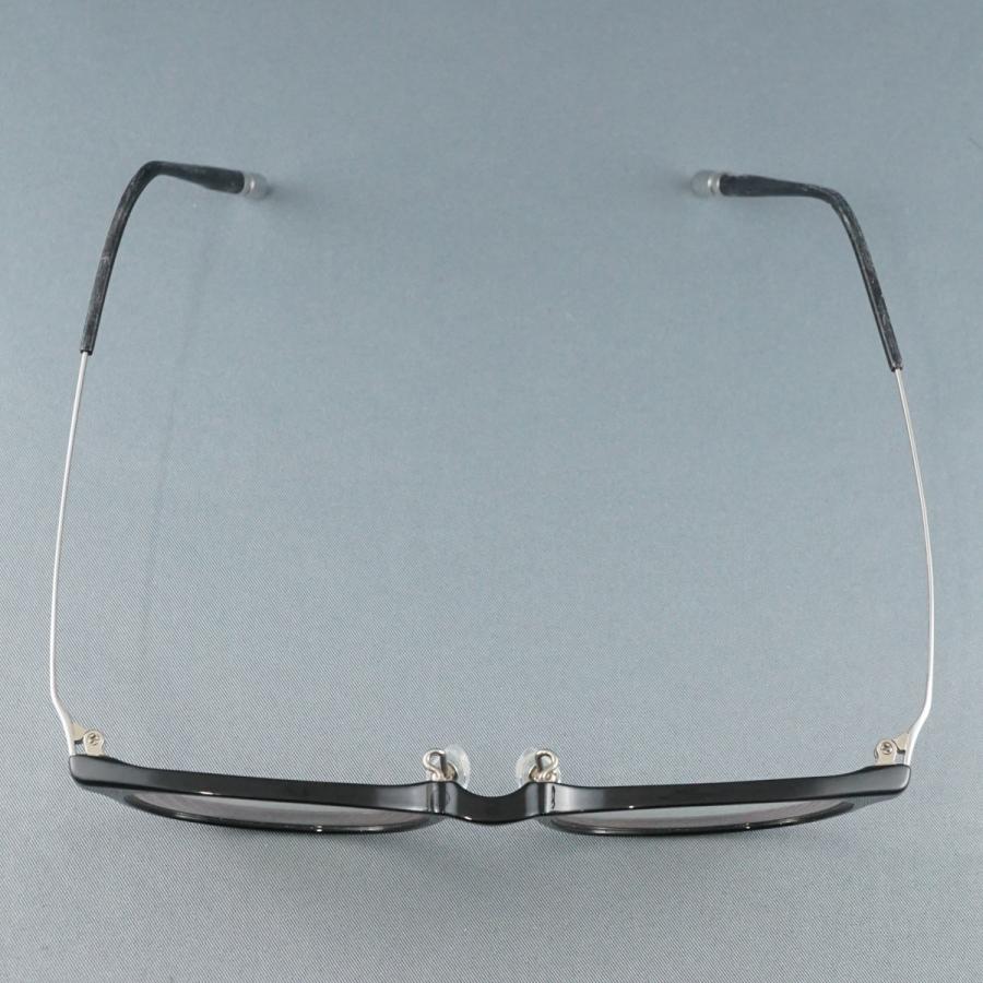 眼鏡 眼鏡市場 nose free NOF-202 USED品 ブラック ウェリントン