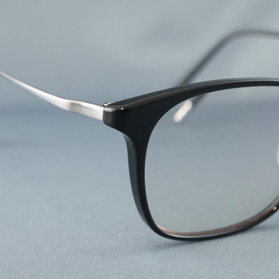 眼鏡 眼鏡市場 nose free NOF-202 USED品 ブラック ウェリントン