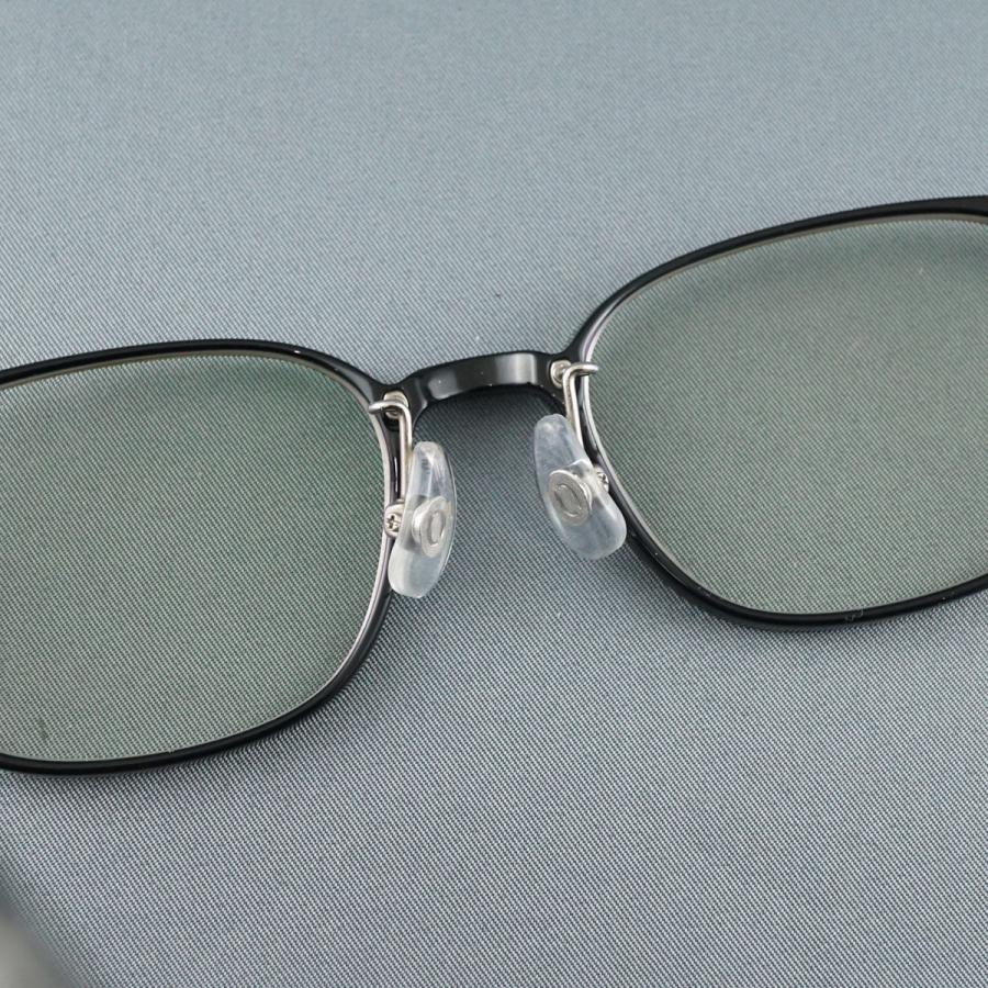 眼鏡 眼鏡市場 nose free NOF-202 USED品 ブラック ウェリントン