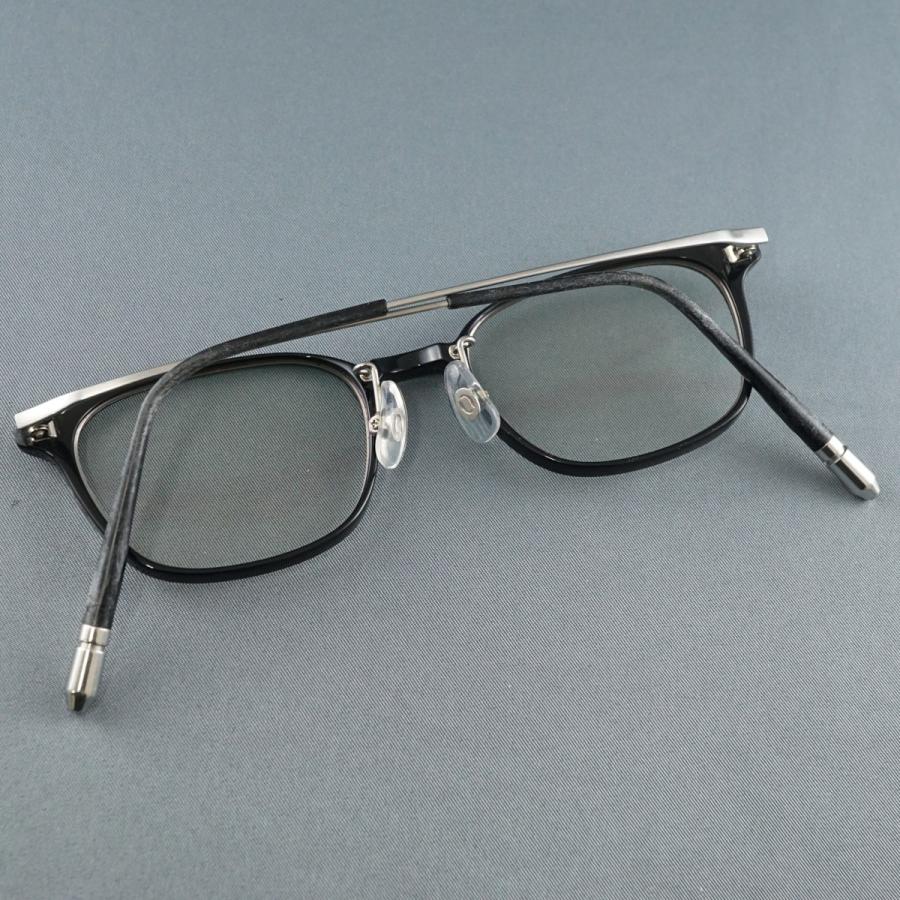 眼鏡 眼鏡市場 nose free NOF-202 USED品 ブラック ウェリントン