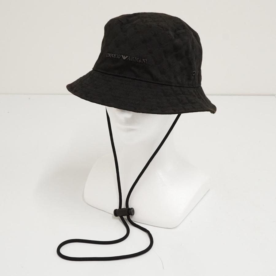 EMPORIO ARMANI エンポリオアルマーニ クロシェハット USED美品 帽子