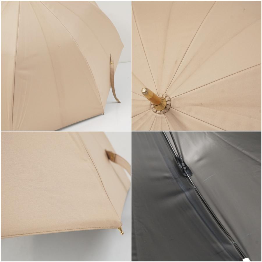untule アントゥーレ 日傘 ベージュ 完全遮光100％ 晴雨兼用 完全遮光日傘 untule アントゥーレ USED品 ベージュ ワンカラー 遮光率