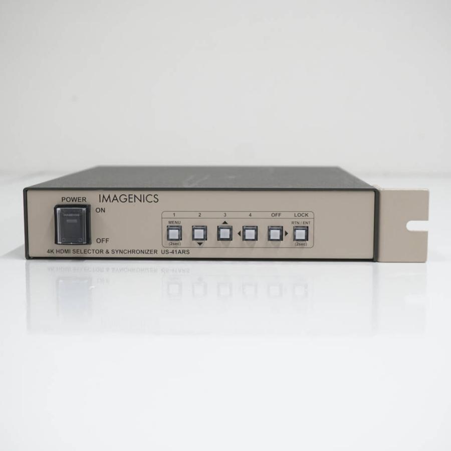 IMAGENICS US-41ARS 業務用HDMIセレクター USED品 イメージニクス 4K HDMI信号 4入力1系統出力2分配 完動品 EX0023の画像