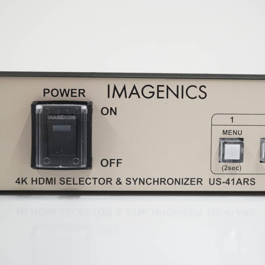 IMAGENICS US-41ARS 業務用HDMIセレクター USED品 イメージニクス 4K HDMI信号 4入力1系統出力2分配 完動品 EX0023の画像