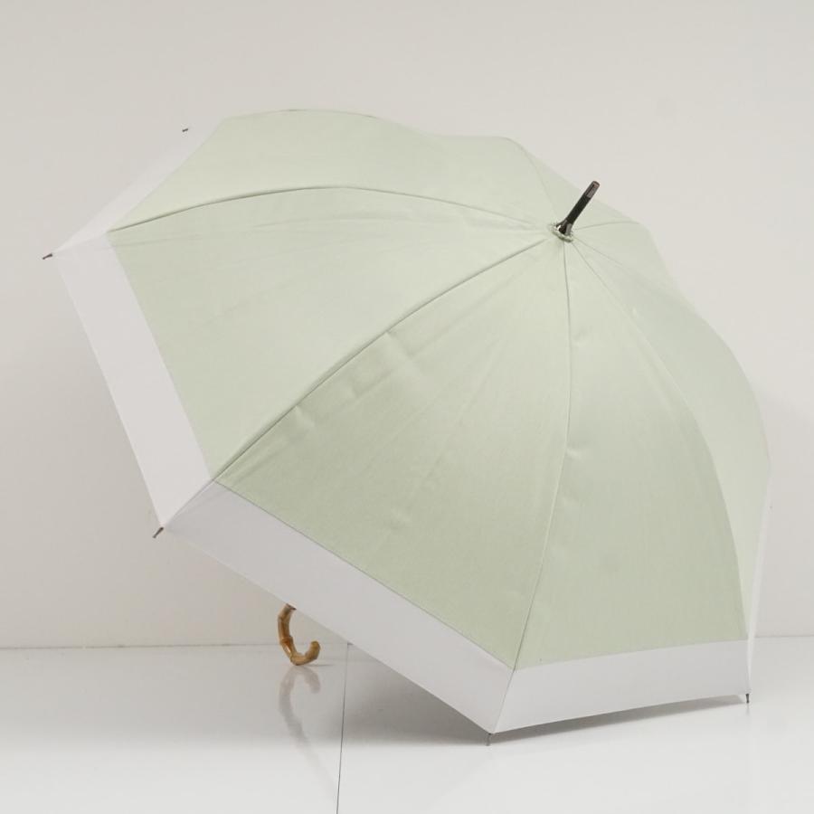 完全遮光日傘 サンバリア100 USED美品 Mサイズ グリーン×ホワイト 